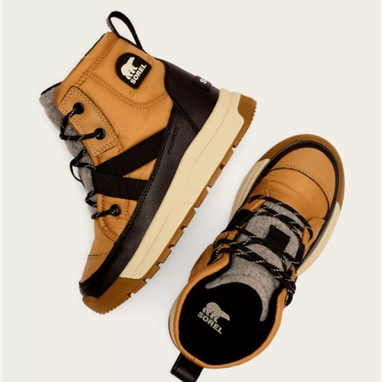 SOREL otr škornji NY5288 253 YOUTH WHITNEY™ III WATERPROOF tawny buff black