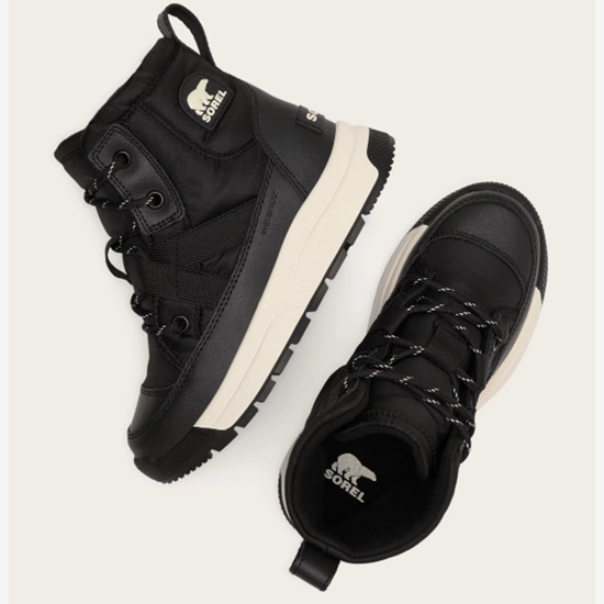 SOREL otr škornji NY5288 010 YOUTH WHITNEY™ III WATERPROOF black sea salt