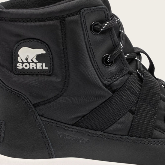 SOREL otr škornji NY5288 010 YOUTH WHITNEY™ III WATERPROOF black sea salt