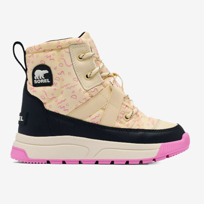 SOREL otr škornji NY5288 292 YOUTH WHITNEY™ III WATERPROOF honey white black