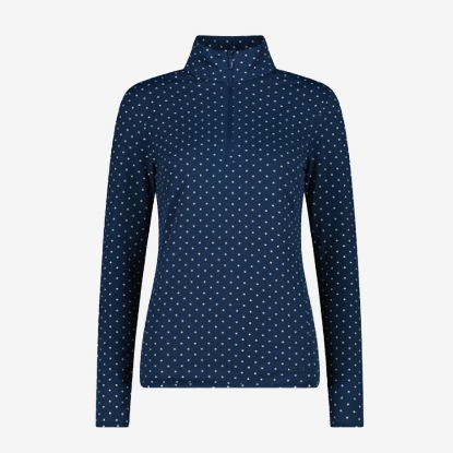CMP ž puli 34L4306 16ZU SOFTECH TURTLENECK WHIT PRINT blue ink bianco