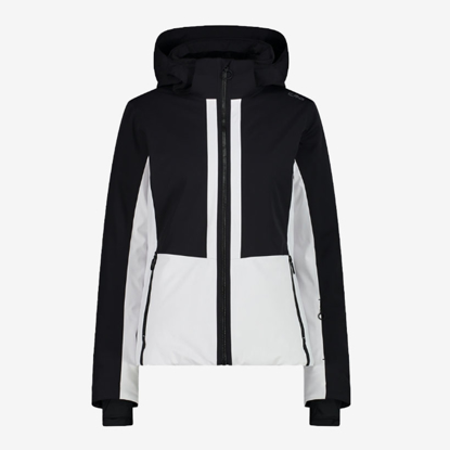 CMP ž bunda 35W0256 U901 TWILL SKI JACKET white black