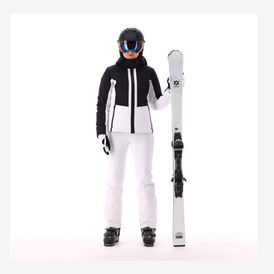 CMP ž bunda 35W0256 U901 TWILL SKI JACKET white black