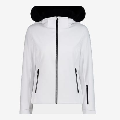 CMP ž bunda 35W0236 A001 SOFTSHELL SKI JACKET bianco