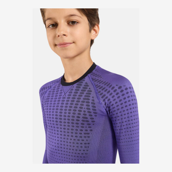 ODLO otr perilo majica 183139 21127 PERFORMANCE WARM KIDS' LONG SLEEVE BASE LAYER TOP purple