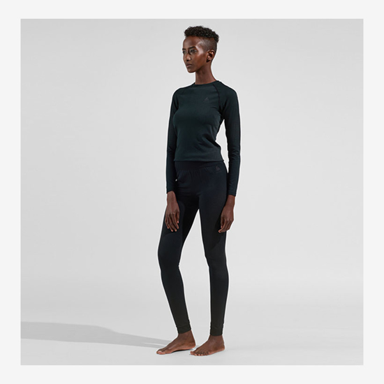 ODLO ž perilo hlače 196201 60212 PERFORMANCE WARM ECO black grey