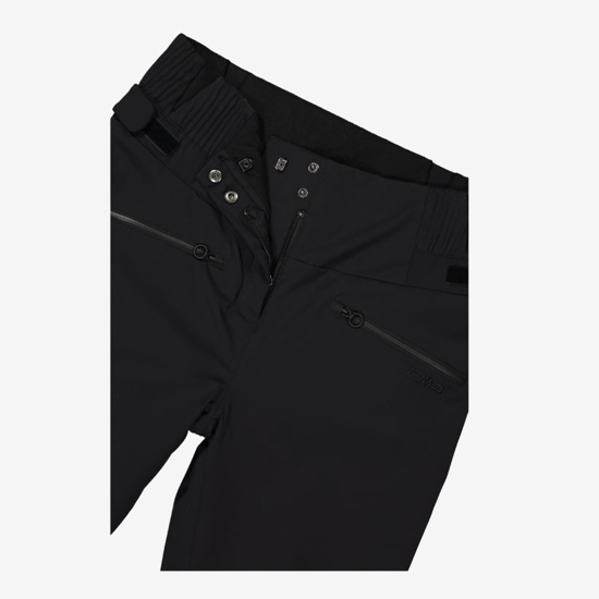 CMP ž smučarske hlače 34W4486 U901 4-WAY STRETCH TWILL SKI PANTS nero