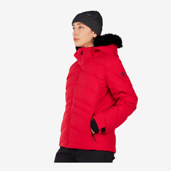 ROSSIGNOL ž smučarska bunda RLOWJ02 35M WOMEN'S STACI INSULATED SKI JACKET red