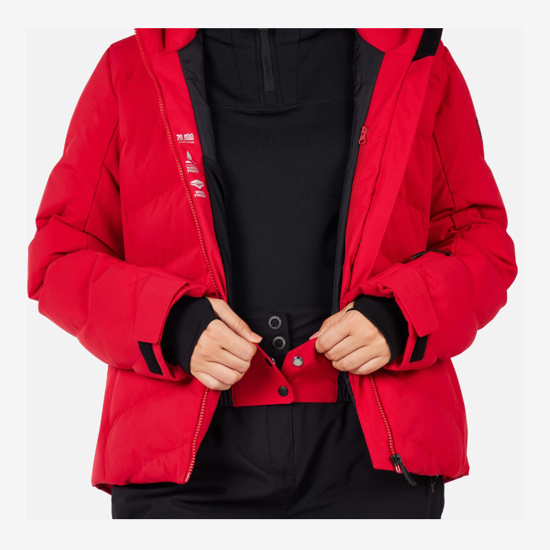 ROSSIGNOL ž smučarska bunda RLOWJ02 35M WOMEN'S STACI INSULATED SKI JACKET red