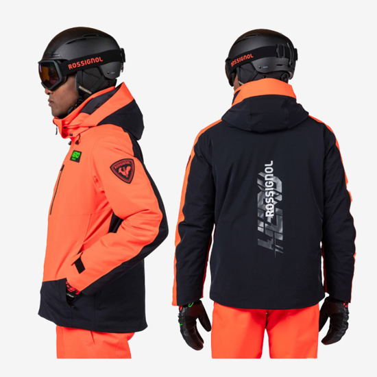 ROSSIGNOL m smučarska bunda RLOMJ24 316 MEN'S HERO BLACKSIDE INSULATED SKI JACKET neon red