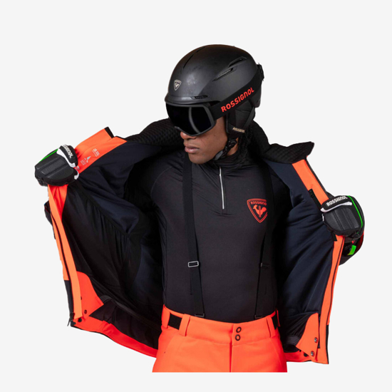 ROSSIGNOL m smučarska bunda RLOMJ24 316 MEN'S HERO BLACKSIDE INSULATED SKI JACKET neon red