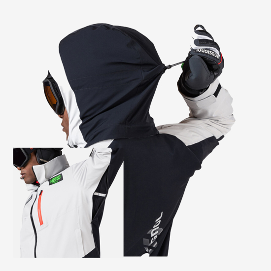 ROSSIGNOL m smučarska bunda RLOMJ24 23Q MEN'S HERO BLACKSIDE INSULATED SKI JACKET soft grey