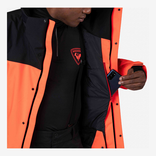 ROSSIGNOL m smučarska bunda RLOMJ05 316 MEN'S HERO VELIKA INSULATED SKI JACKET neon red