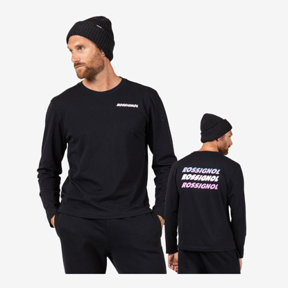 ROSSIGNOL m majica RLOMY06 200 MEN LONG SLEEVE TEE black
