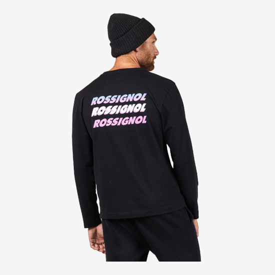 ROSSIGNOL m majica RLOMY06 200 MEN LONG SLEEVE TEE black