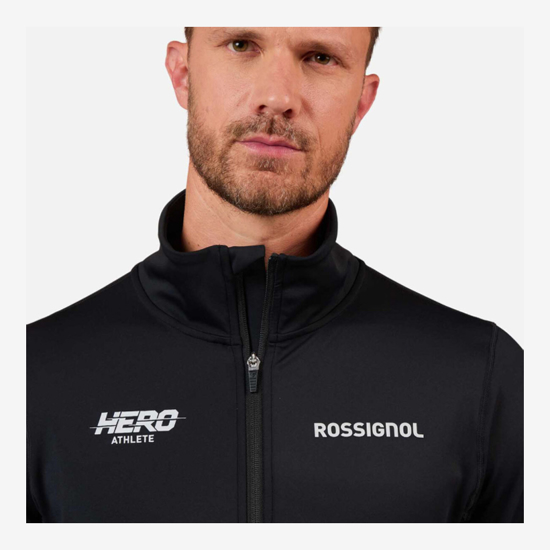ROSSIGNOL m jopica RLOML01 200 MEN'S HERO MID LAYER STRETCH JACKET black