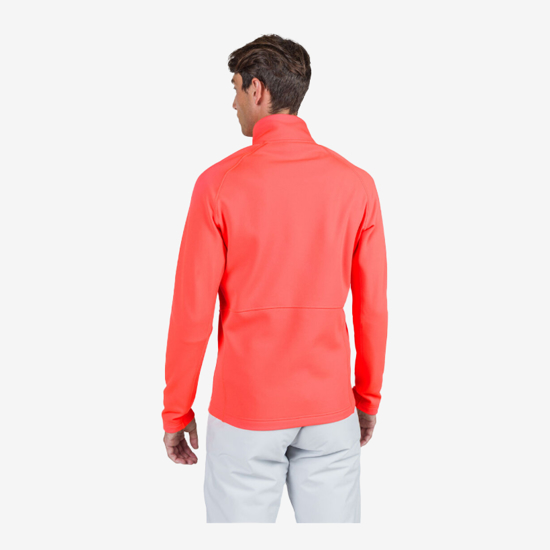 ROSSIGNOL m jopica RLNML13 316 MEN'S HERO CLASSIQUE CLIM FULL-ZIP TOP neon red