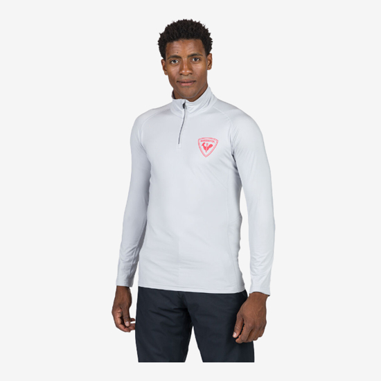 ROSSIGNOL m smučarski puli RLNML14 23Q MEN'S HERO CLASSIQUE HALF-ZIP BASELAYER soft grey