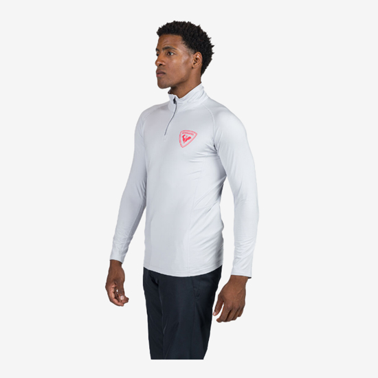 ROSSIGNOL m smučarski puli RLNML14 23Q MEN'S HERO CLASSIQUE HALF-ZIP BASELAYER soft grey