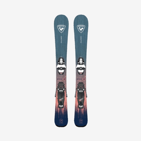 ROSSIGNOL otr smučarski set RAOWE02 RALLYBIRD+ TEAM 4 blue pink purple