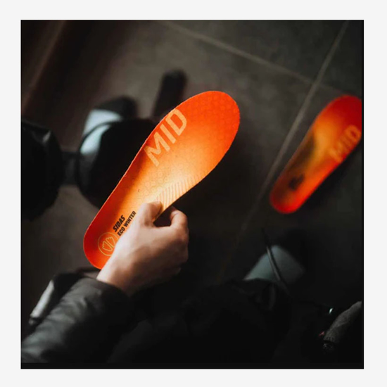 SIDAS vložki 3298292 3FEET ECO WINTER MID ARCH red orange