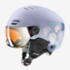 UVEX otr smučarska čelada S5662630 ROCKET JR VISOR cool lavender abstract matt