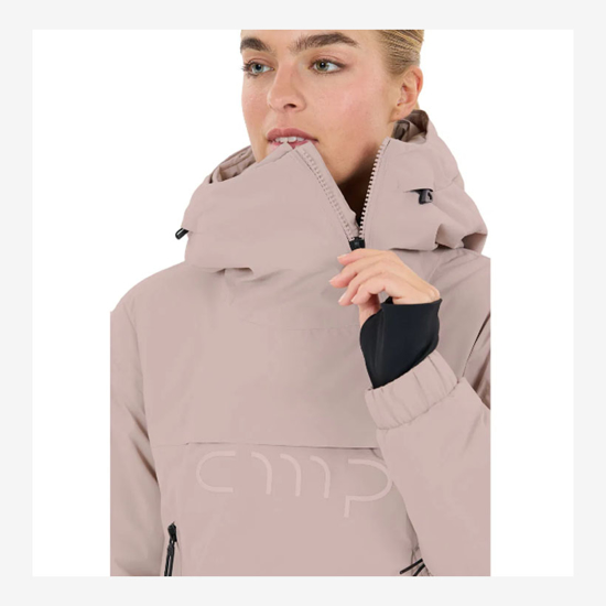 CMP ž jakna 35W4516 B319 HYBRID JACKET FIX HOOD rose dust