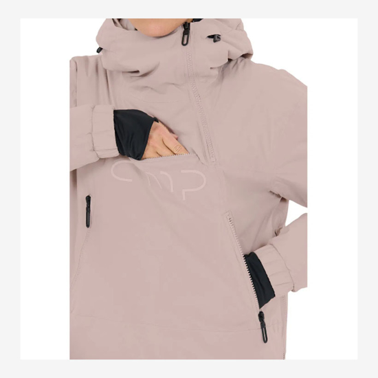 CMP ž jakna 35W4516 B319 HYBRID JACKET FIX HOOD rose dust