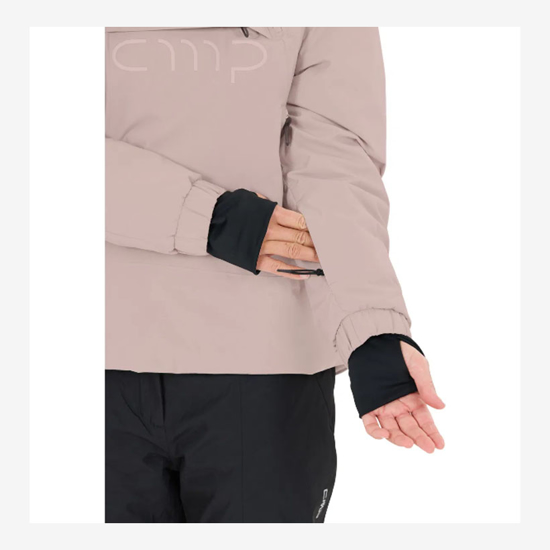 CMP ž jakna 35W4516 B319 HYBRID JACKET FIX HOOD rose dust