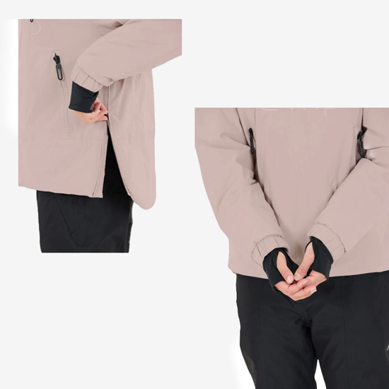 CMP ž jakna 35W4516 B319 HYBRID JACKET FIX HOOD rose dust