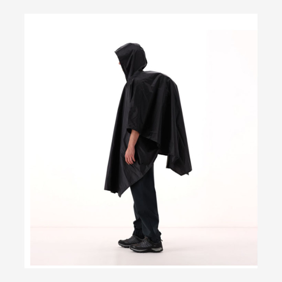 CMP pelerina 35X7847 U901 UNISEX  RAIN PONCHO black