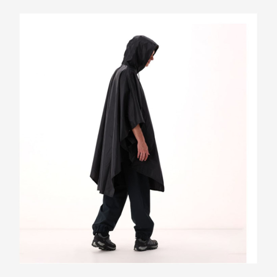 CMP pelerina 35X7847 U901 UNISEX  RAIN PONCHO black