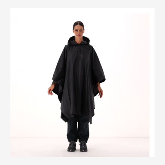 CMP pelerina 35X7847 U901 UNISEX  RAIN PONCHO black