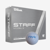 WILSON žogice za golf WG2007601 STAFF MODEL X GOLF BALL ROSSI white