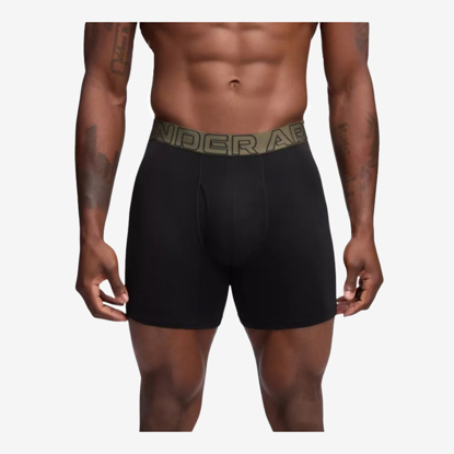 UNDER ARMOUR m spodnje hlače 1383889-005 UA PERF COTTON 3-PAIR black green