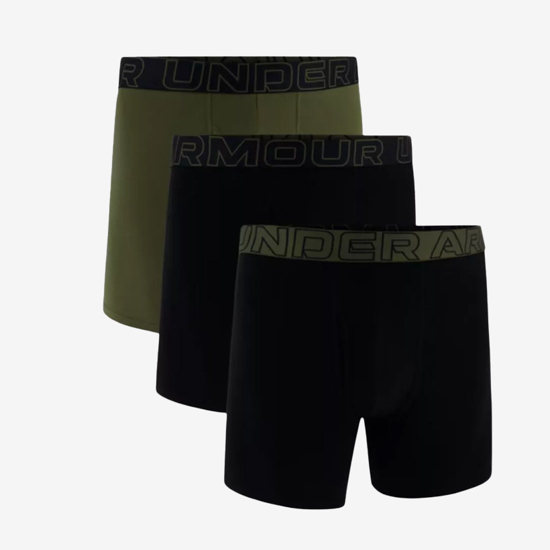 UNDER ARMOUR m spodnje hlače 1383889-005 UA PERF COTTON 3-PAIR black green