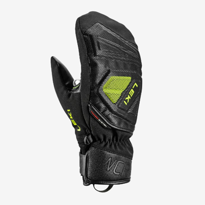 LEKI otr smučarske rokavice 654803801 WCR C-TECH 3D JUNIOR MITT black ice lemon