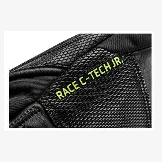 LEKI otr smučarske rokavice 654803801 WCR C-TECH 3D JUNIOR MITT black ice lemon