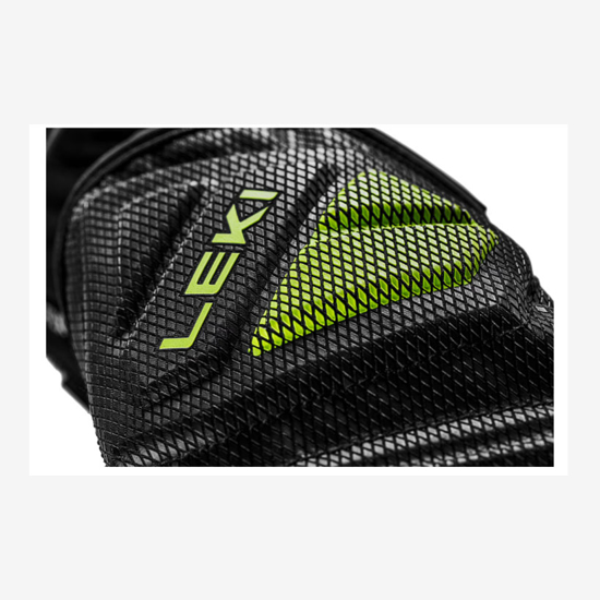 LEKI otr smučarske rokavice 654803801 WCR C-TECH 3D JUNIOR MITT black ice lemon