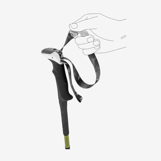 LEKI pohodne palice 65420711 KHUMBO PRO FX. ONE TA  gimblet black white