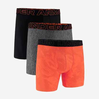 UNDER ARMOUR m spodnje hlače 1383879-847  PERFORMANCE TECH 3-PACK black orange grey