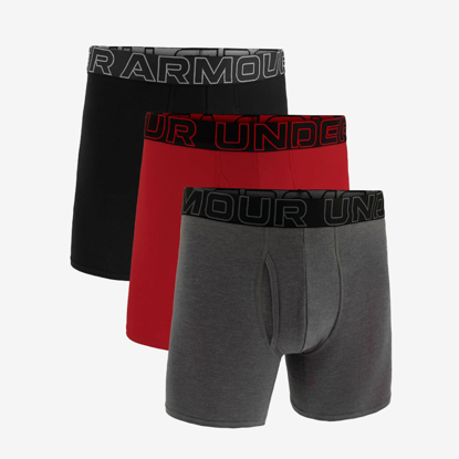UNDER ARMOUR m spodnje hlače 1383889-025  UA PERF COTTON 3-PAIR black red grey
