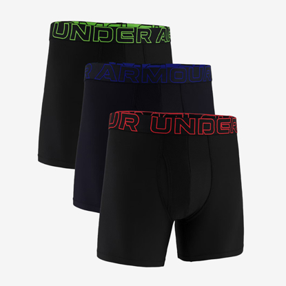 UNDER ARMOUR m spodnje hlače 1383878-005 PERFORMANCE TECH 6'' 3-PACK BOXERJOCK® black