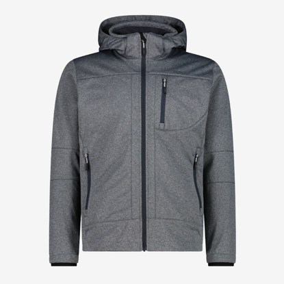 CMP m softshell 3A01787N-M U439 SOFTSHELL JACKET WITH DETACHABLE HOOD alluminio mel