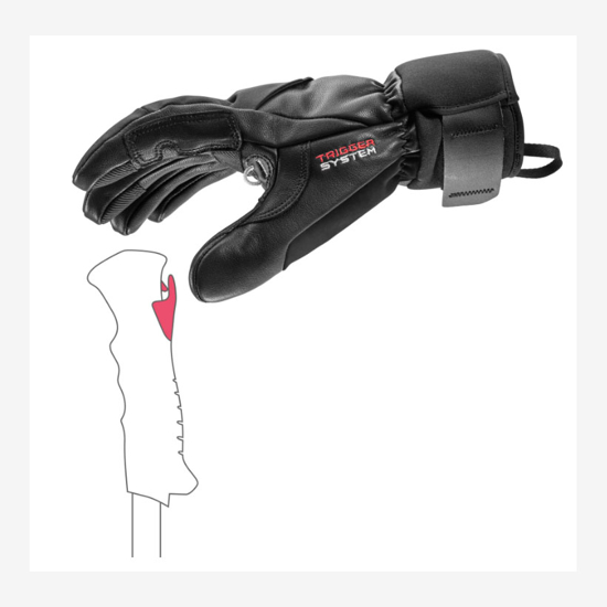 LEKI odr smučarske rokavice 654839301 HEVON 3D black