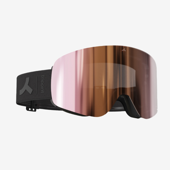 TRIPOINT odr smučarska očala TG0005G006 111 INDIRA COL MAGNET  Matt Black Smoke w Peach Multi