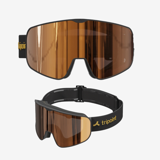 TRIPOINT odr smučarska očala TG003G002 109 TUMBA PEAK Matt Black Brown