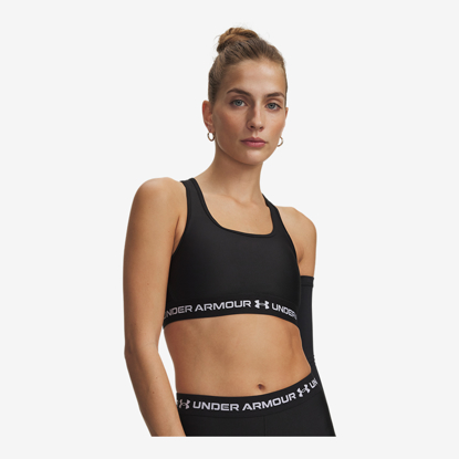 UNDER ARMOUR ž trening top 1361034-011 MID CROSSBACK SPORTS BRA ultimate black white