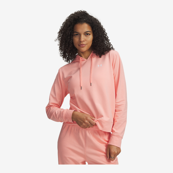 UNDER ARMOUR ž kapucar 6011015-603 SPORT TERRY HOODIE pink white