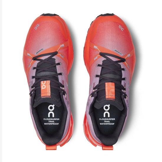 On ž trail copati 3WE10291906 CLOUDSURFER TRAIL WATERPROOF mauve flame